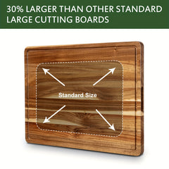Versatile Wooden Cutting Board for Outdoor Cooking and BBQ