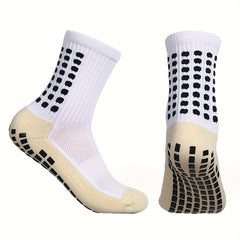 Men's Soccer Socks - Sweat Absorbing Athletic Sports Thickened Grip Pads