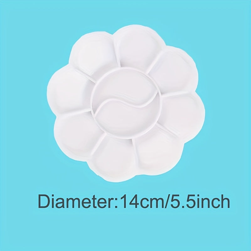 Plastic Paint Palette for Kids and Students - School Art Supplies