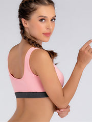 Drawstring Tie Sports Vest Backless Tank Top