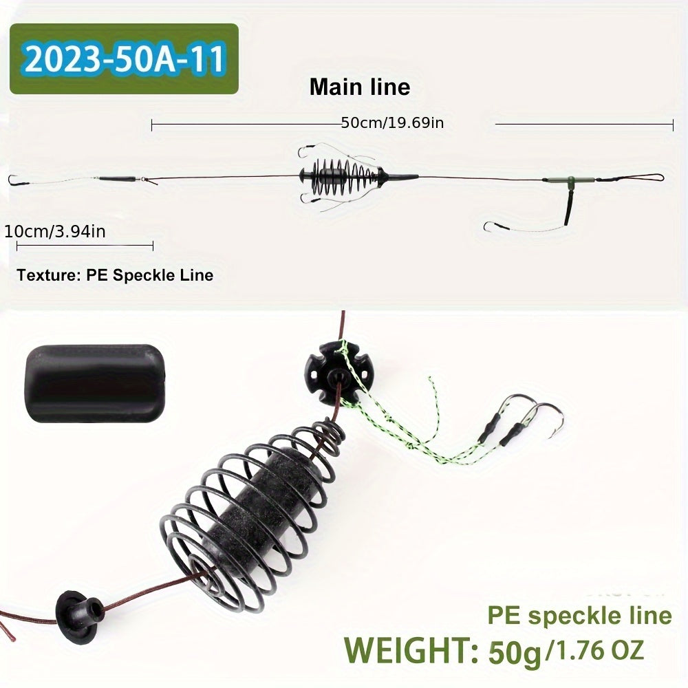 Stainless Steel Bait Cage with 3 Hooks 50g and 60g