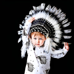 Children's Indian Chief Feather Headdress Headband