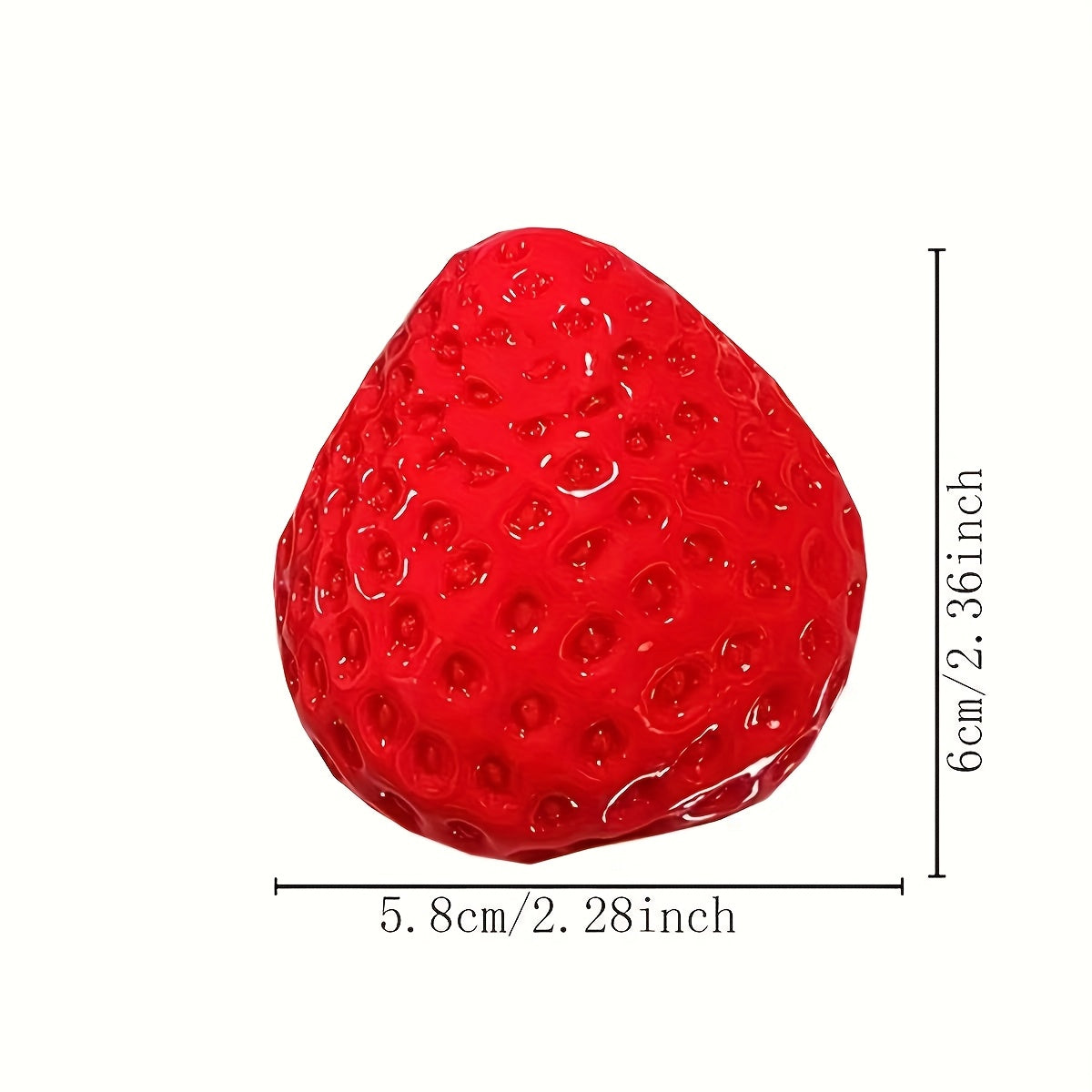 Red Strawberry Squishy Stress Relief Toy TPR Material Fun