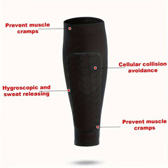 Lightweight Soccer Shin Guards with Honeycomb Compression Calf Sleeve