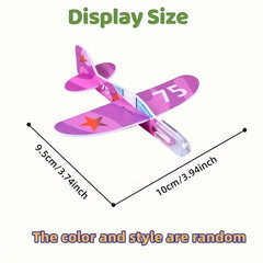 50pcs Foam Glider Paper Airplane Playset for Parties Classroom Prizes