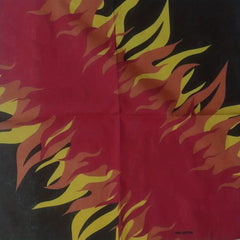 54 Flame Print Bandana Hip Hop Square Scarf Cowboy Headband