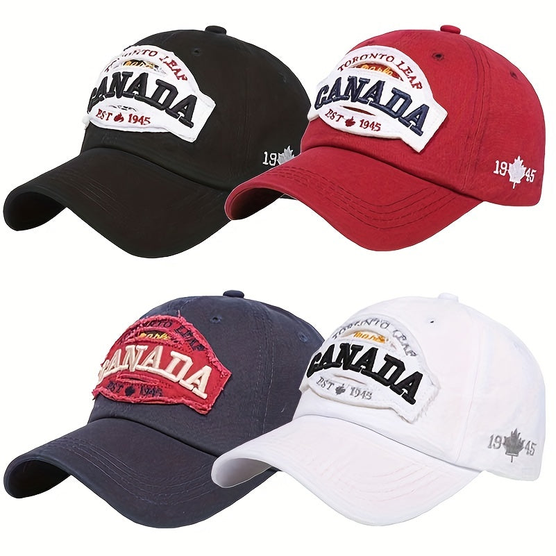 Maple Leaf 1945 Baseball Cap with CANADA Embroidery