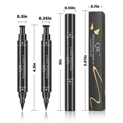 2 In 1 Eyeliners Seal Pen Fast Drying Smudge Proof Waterproof Eyeliner Stamp