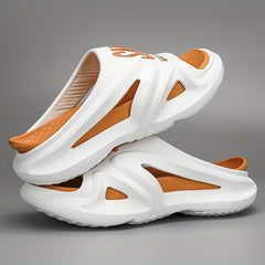 Men's Casual Non Slip Slippers Open Toe Shoes for Indoor Outdoor
