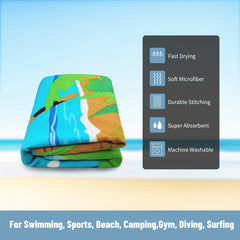 Mutao Microfiber Beach Towels Quick Drying Towel Swim Towel Soft Oversized