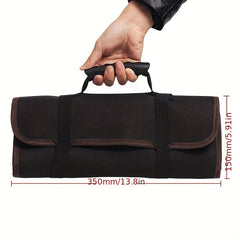 Durable Outdoor Tool Bag Electricians Mechanics Roll Portable Canvas Storage Bag
