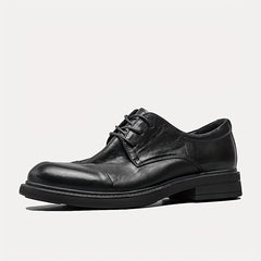 Men's Cap Toe Derby Shoes Lace up Front Dress Shoes For Men