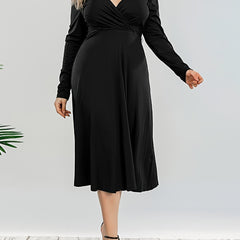 Sexy Maxi Dress Solid Long Sleeve Backless Stretch