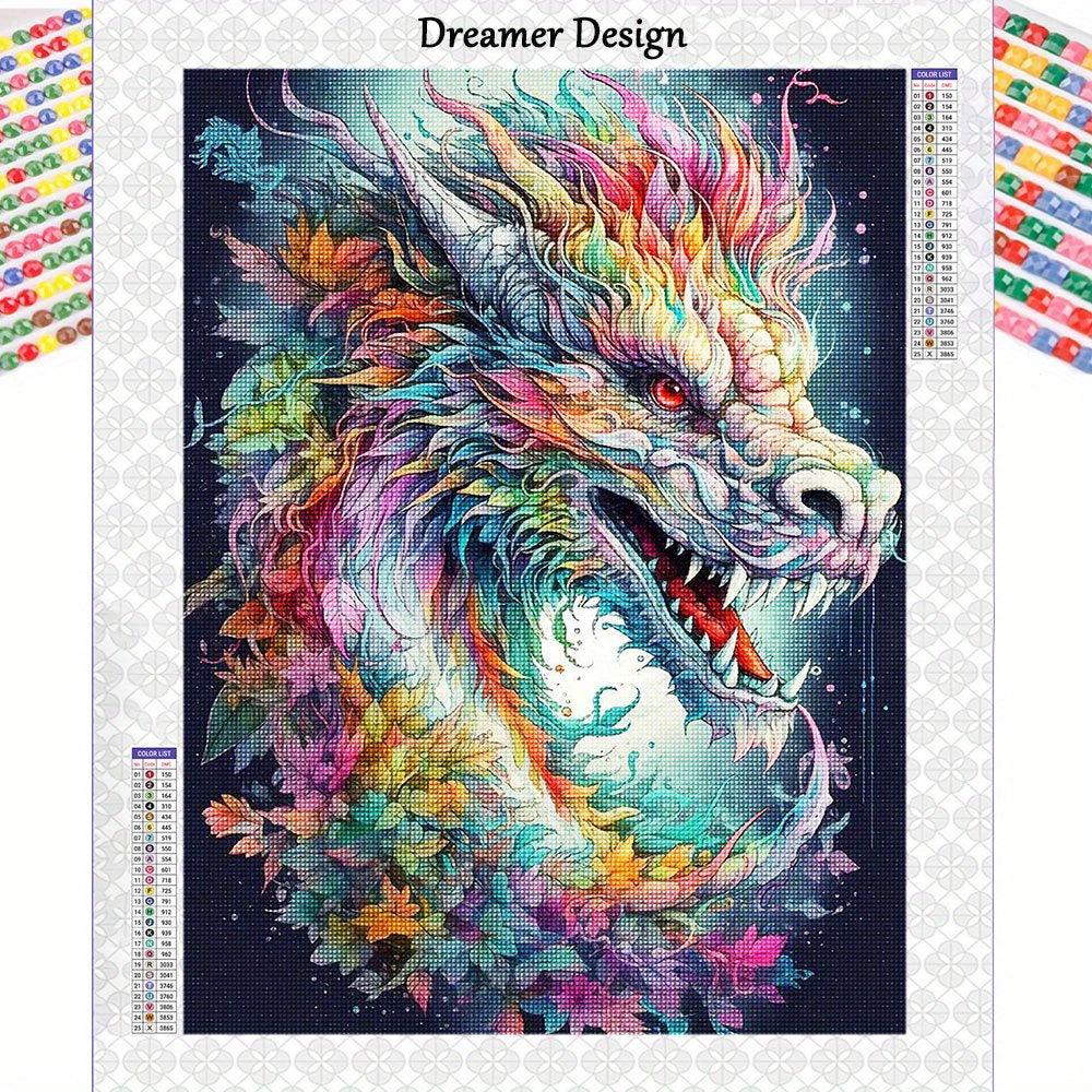 Dragon Diamond Painting Kit 5D DIY Cross Stitch Diamond Art
