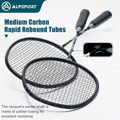 ALP RR 2pcs Badminton Rackets With Bag for Beginner Training