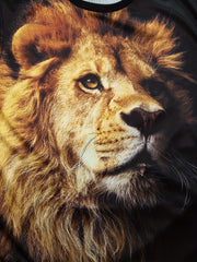 Men's 3D Lion Graphic T Shirt Stylish Summer Casual Tee
