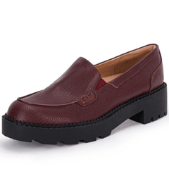 Women's Chunky Platform Loafers Soft Sole Slip On Shoes