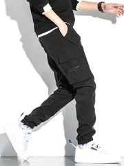 Men's Relaxed Fit Cargo Pants With Pockets Loose Overalls