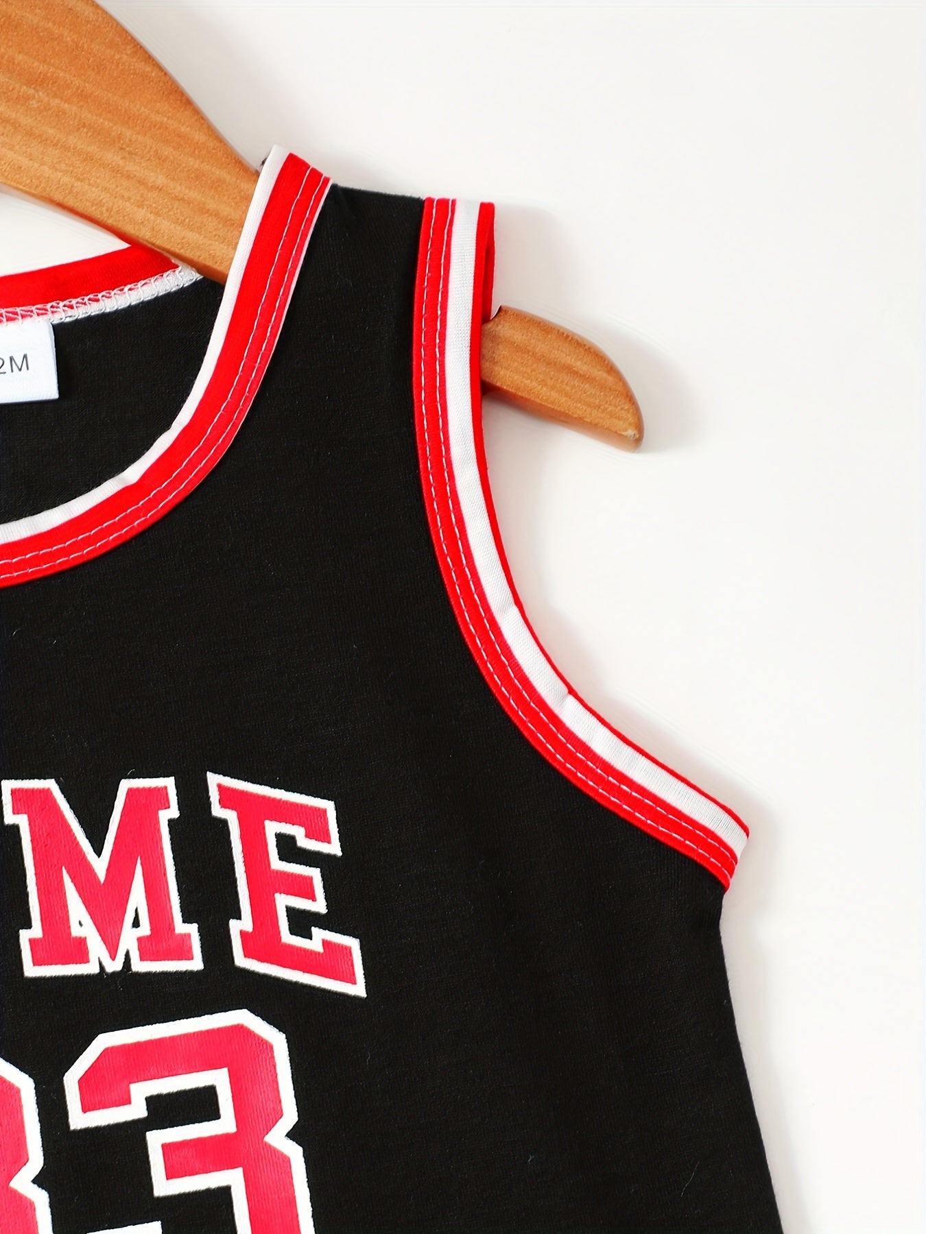 Toddler Kid Basketball Jersey Outfit Game 83 Tank Top Track Shorts Set