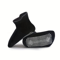 12 Pairs Non Slip Gripper Socks for Kids Basic Style