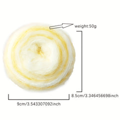 Dreamy Rainbow Long Mohair DIY Knitting Crocheting Soft Accessories