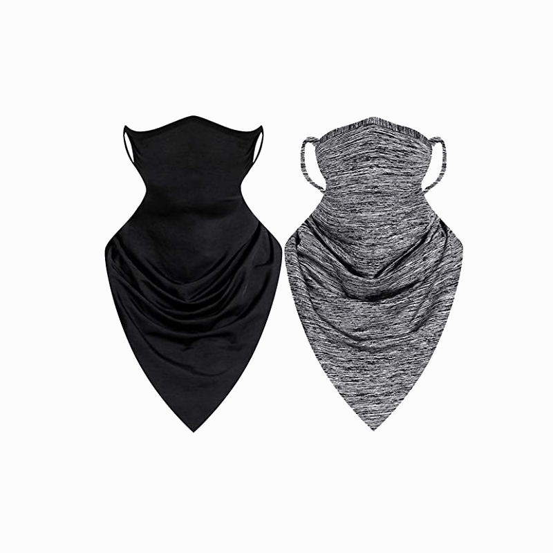 Reusable Washable Cloth Bandana Neck Gaiter with Ear Loops