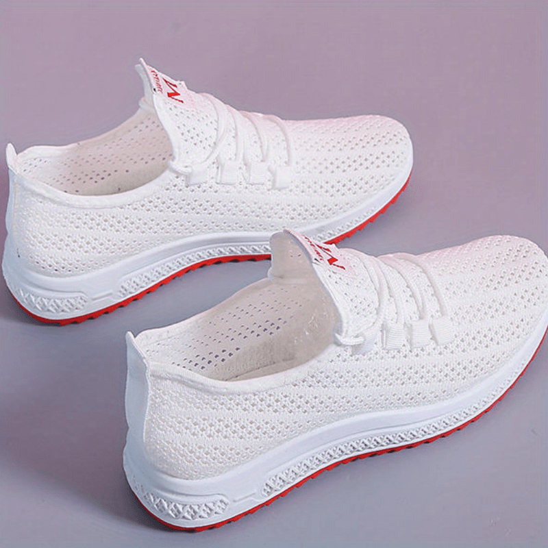 Women's Mesh Sneakers Lace Up Outdoor Shoes Lightweight Trainers