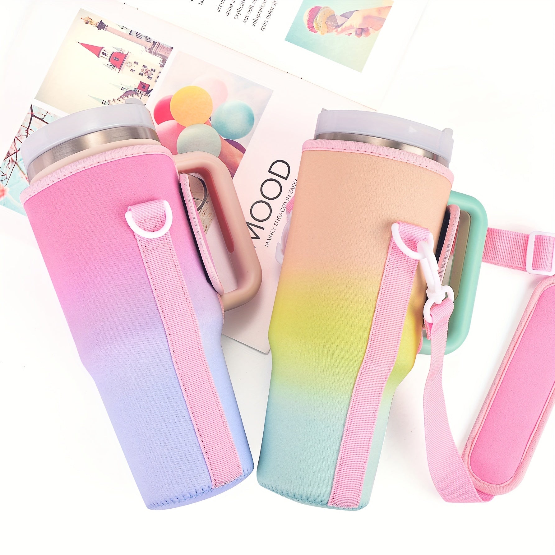 Insulated Gradient Cup Sleeve for 40oz Car Tumbler Cup