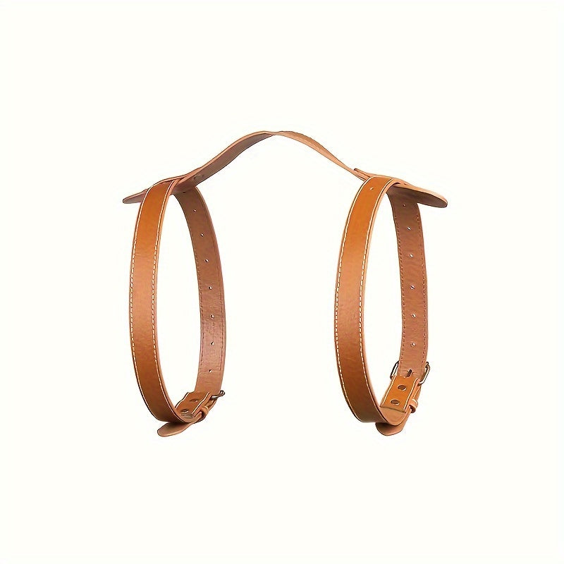 Adjustable PU Leather Picnic Mat Carrier Strap for Outdoor Camping