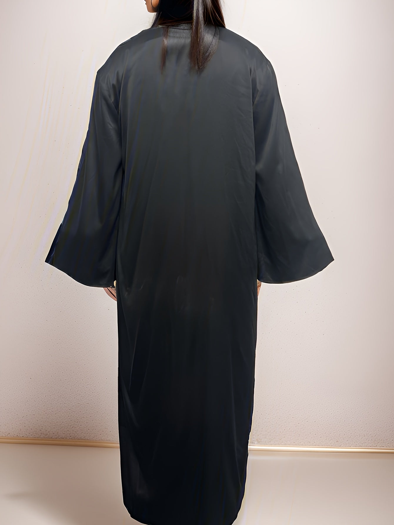 Modest Abaya Outfits Women's Maxi Dress & Cardigan Set