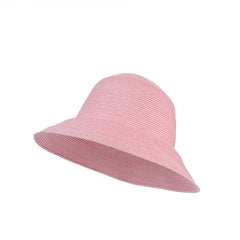 Wide Brim Bucket Hat Straw Sunscreen Fisherman Cap