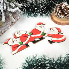 Christmas Wooden Door Frame Decorations Reindeer Santa Claus