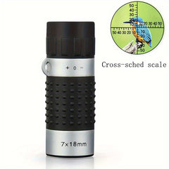 7x18 Golf Monocular Distance Meter Range Finder Pocket Scope