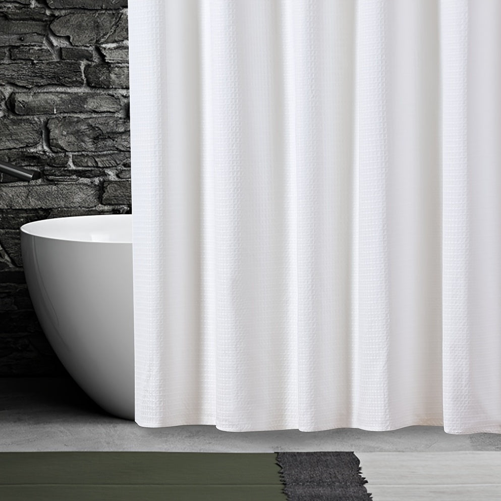 Machine Washable Water Repellent Shower Curtain for Bathroom