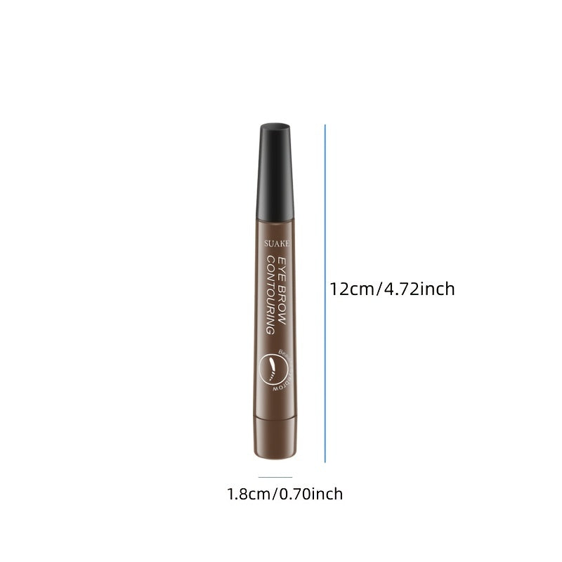 Root Clear 4 Split Eyebrow Pencil Long-lasting Waterproof Sweatproof