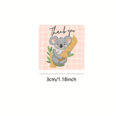 300pcs Animal Thank You Stickers for Business Cards