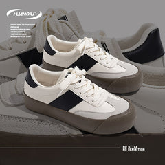 HUANQIU Women's Breathable Low Sneakers Retro Casual Shoes