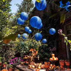 25pcs Dark Paper Lantern Set for Birthdays, Weddings, Special Occasions
