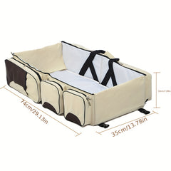 Baby Folding Bed Mommy Bag Portable Shoulder Multifunctional