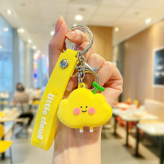 Grass and Cloud Keychain Backpack Pendant for Kids