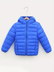 Boys Winter Hooded Coat Down Light Warm Jacket