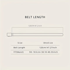 Skeleton Buckle Belts for Men Casual Belt for Jeans Pants Clothing Accessories
