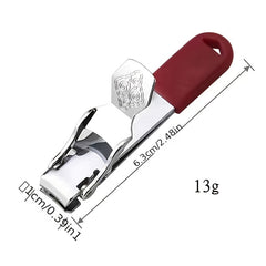 Stainless Steel Nail Clippers Key Ring - Thin, Portable, Travel-Friendly