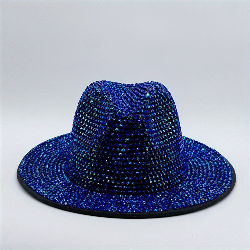 Rhinestone Fedora Hat Vintage Accessories Women