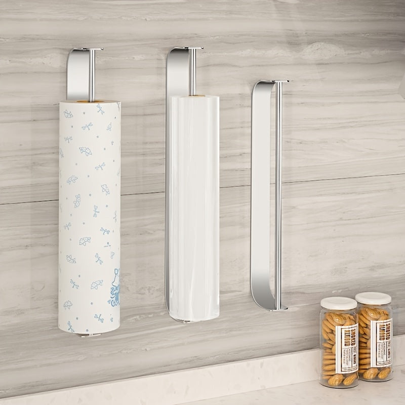 Wall Mounted Kitchen Paper Towel Holder Stainless Steel Rack