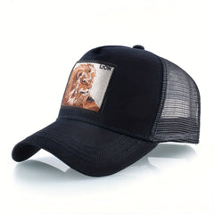 Animal Baseball Cap Lion Embroidery Hip hop Cap Unisex