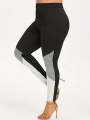 Colorblock High Rise Skinny Leggings