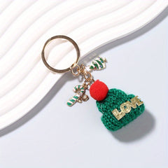 Candy Christmas Tree Cap Key Rings For Girls Keychain