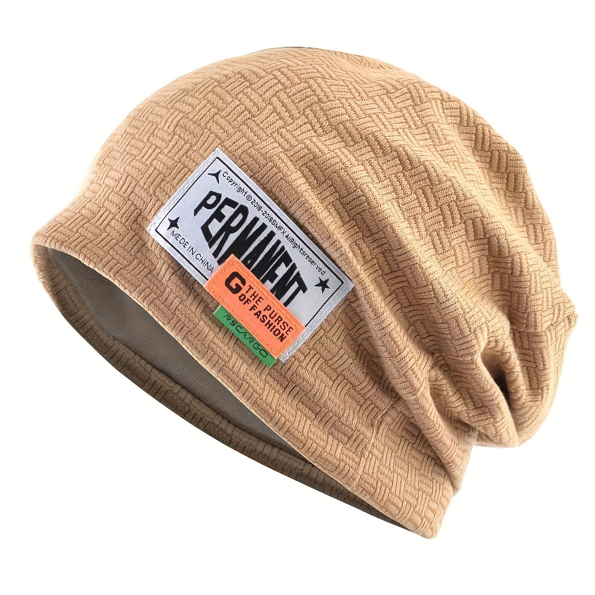 Slouchy Knit Beanie Hat Elastic Skull Cap Warm Lightweight Unisex