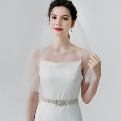 Rhinestone Pearl Waist Bridal Belt